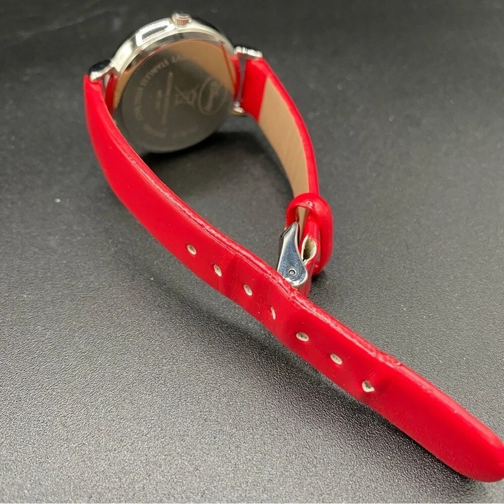 Disney Mickey Mouse Christmas Winter Watch with Patent Leather Strap - Working - Picture 5 of 11